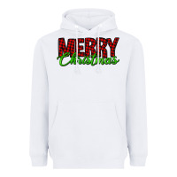 White merry christmas tartan Heavyweight Hoodie - Jasminsmagicworld