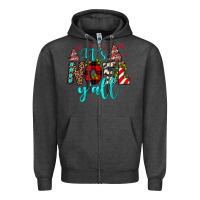 Charcoal Heather it's noel y'all Zipper Hoodie - JahusDesignShop