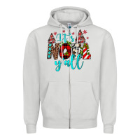 Dove Grey it's noel y'all Zipper Hoodie - JahusDesignShop