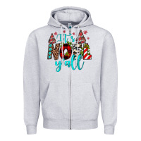 Heather Grey it's noel y'all Zipper Hoodie - JahusDesignShop