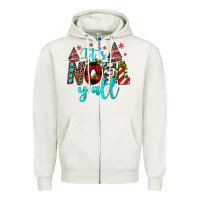 Oatmeal Heather it's noel y'all Zipper Hoodie - JahusDesignShop