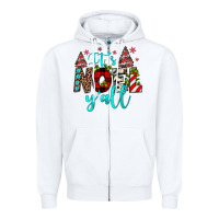 White it's noel y'all Zipper Hoodie - JahusDesignShop