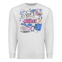 Oatmeal Heather can't talk right now doing nurse stuff Premium Sweatshirt - MaliasSmallBusiness