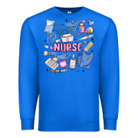 True Royal can't talk right now doing nurse stuff Premium Sweatshirt - MaliasSmallBusiness