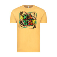 Vintage Mustard softball nana with leopard Vintage Tee - Zillion Design Studio