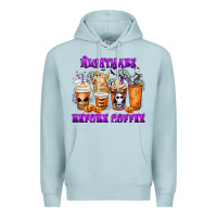 Blue Mist Nightmare Before Coffee Cups Premium Hoodie - MaliasSmallBusiness