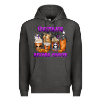 Charcoal Heather Nightmare Before Coffee Cups Premium Hoodie - MaliasSmallBusiness