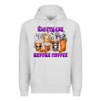 Dove Grey Nightmare Before Coffee Cups Premium Hoodie - MaliasSmallBusiness