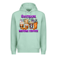 Seafoam Nightmare Before Coffee Cups Premium Hoodie - MaliasSmallBusiness