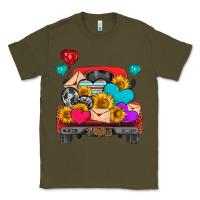 Army Green western truck with heart Classic Tee - HRA Design Shop