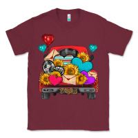 Burgundy western truck with heart Classic Tee - HRA Design Shop