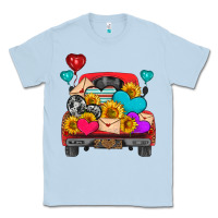Dusty Blue western truck with heart Classic Tee - HRA Design Shop