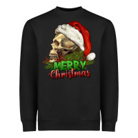 Black Merry Christmas Heavyweight Sweatshirt - RanaPortraitStore