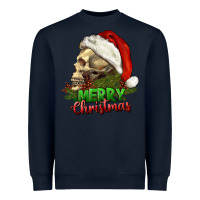 Navy Merry Christmas Heavyweight Sweatshirt - RanaPortraitStore