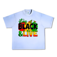 Grape Ice stay black and live Urban Heavy Tee - Zillion Design Studio