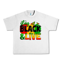 Lunar Rock stay black and live Urban Heavy Tee - Zillion Design Studio