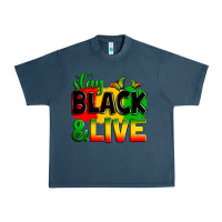 Midnight Navy stay black and live Urban Heavy Tee - Zillion Design Studio