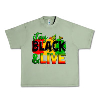 Oil Green stay black and live Urban Heavy Tee - Zillion Design Studio