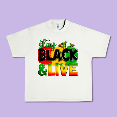 Stay Black And Live Urban Heavy Tee Designed By Zillion Design Studio