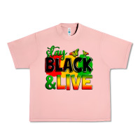 Salmon stay black and live Urban Heavy Tee - Zillion Design Studio