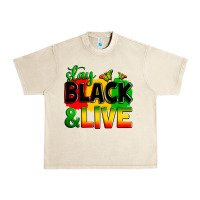 Sandshell stay black and live Urban Heavy Tee - Zillion Design Studio