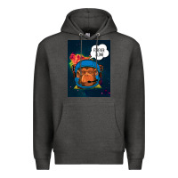 Charcoal Heather Forever Alone, Monkey, Space, Monkey At Space, Premium Hoodie - Bettercallsaul