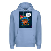 Colony Blue Forever Alone, Monkey, Space, Monkey At Space, Premium Hoodie - Bettercallsaul