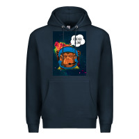Navy Forever Alone, Monkey, Space, Monkey At Space, Premium Hoodie - Bettercallsaul