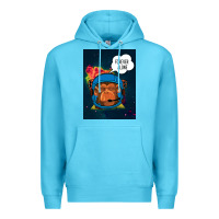 Ocean Blue Forever Alone, Monkey, Space, Monkey At Space, Premium Hoodie - Bettercallsaul