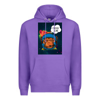 Purple Forever Alone, Monkey, Space, Monkey At Space, Premium Hoodie - Bettercallsaul