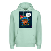 Seafoam Forever Alone, Monkey, Space, Monkey At Space, Premium Hoodie - Bettercallsaul