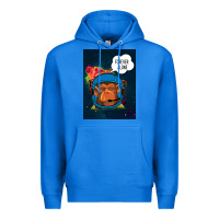 True Royal Forever Alone, Monkey, Space, Monkey At Space, Premium Hoodie - Bettercallsaul