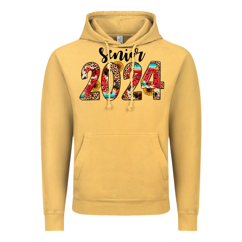 Senior 2024 Western Vintage Hoodie by JahusDesignShop | Teevron