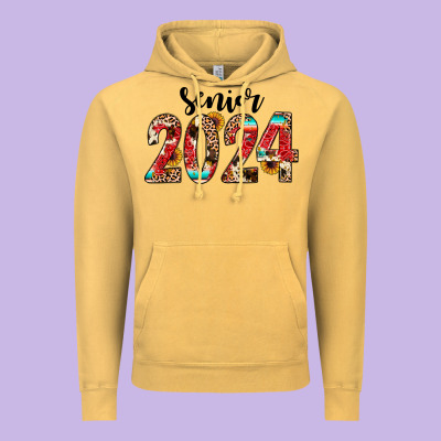 Senior 2024 Western Vintage Hoodie Designed By Jahusdesignshop