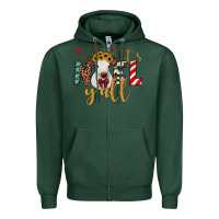 Sports Green it's noel y'all Zipper Hoodie - JahusDesignShop