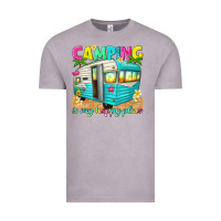 Vintage Zinc camping is my happy place Vintage Tee - texasbilliewilder