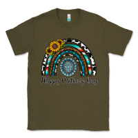 Army Green happy mother's day rainbow Classic Tee - CowhideDigitalArt
