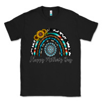 Black happy mother's day rainbow Classic Tee - CowhideDigitalArt