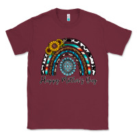 Burgundy happy mother's day rainbow Classic Tee - CowhideDigitalArt