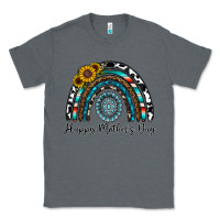 Charcoal Heather happy mother's day rainbow Classic Tee - CowhideDigitalArt