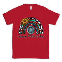 Red happy mother's day rainbow Classic Tee - CowhideDigitalArt