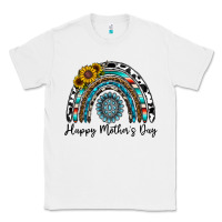 White happy mother's day rainbow Classic Tee - CowhideDigitalArt