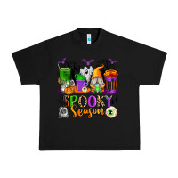 Black Spooky Season Coffee Cups Urban Heavy Tee - texasbilliewilder
