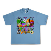 Pebble Blue Spooky Season Coffee Cups Urban Heavy Tee - texasbilliewilder
