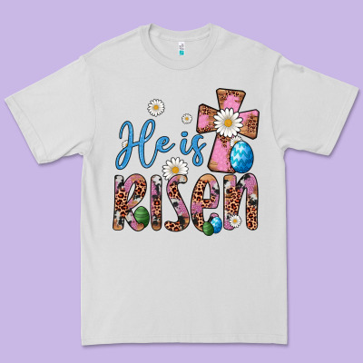 He Is Risen Cross Premium Tee Designed By Artiststas