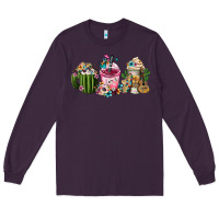 Plum mexican day of the dead coffee cups Long Sleeve Tee - FaDigitalArtStudio