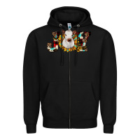 Black christmas joy Zipper Hoodie - JahusDesignShop