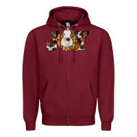 Burgundy christmas joy Zipper Hoodie - JahusDesignShop