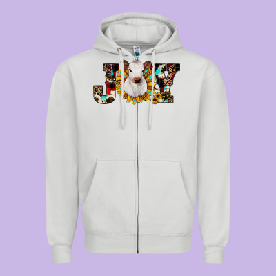 Christmas Joy Zipper Hoodie Designed By Jahusdesignshop
