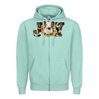 Seafoam christmas joy Zipper Hoodie - JahusDesignShop